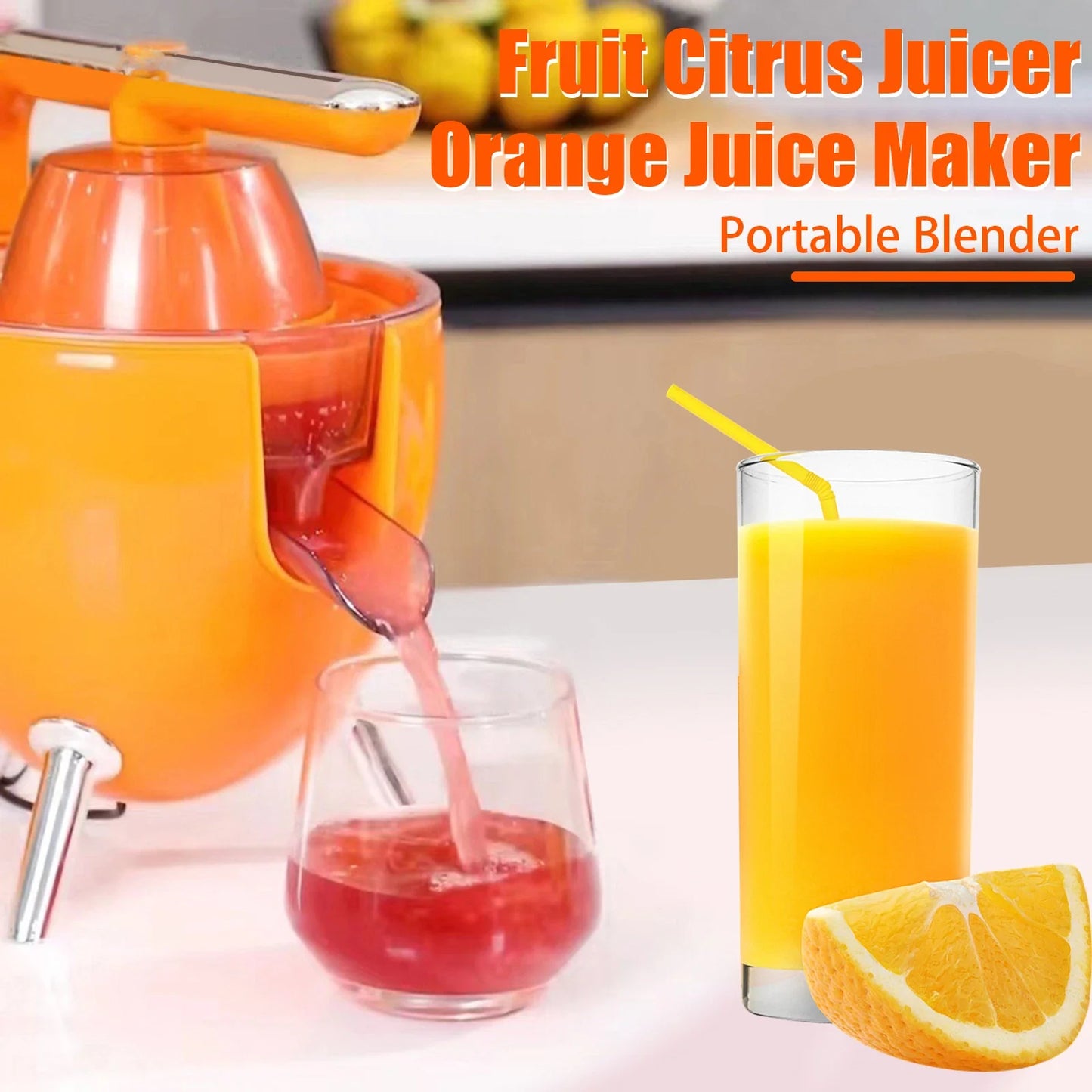 Electric Citrus Juicer Powerful 300W Orange Juice Maker with Handle Dishwasher