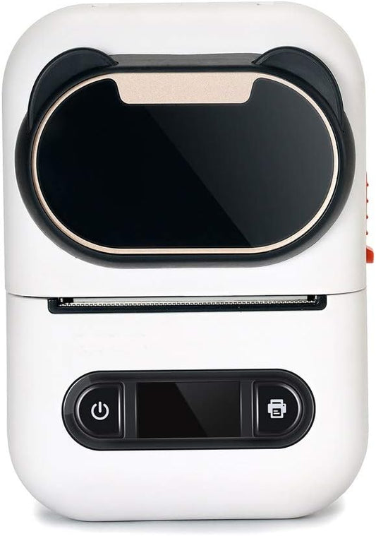 Portable Bluetooth Receipt Printer, Wireless 57mm Thermo POS Printer, USB C, Compatible with Android and Operating Systems, for Restaurant Retail(White)